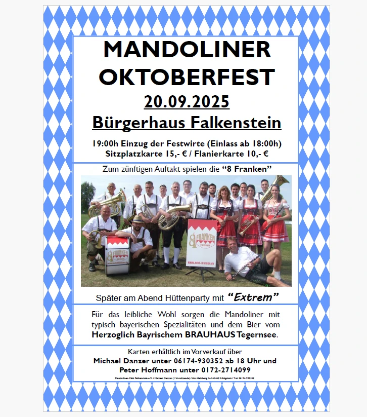Oktoberfest Plakat 2025